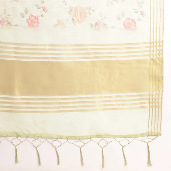Grey_kora_linen_printed_banarasi_saree_with_blouse_piece_attached