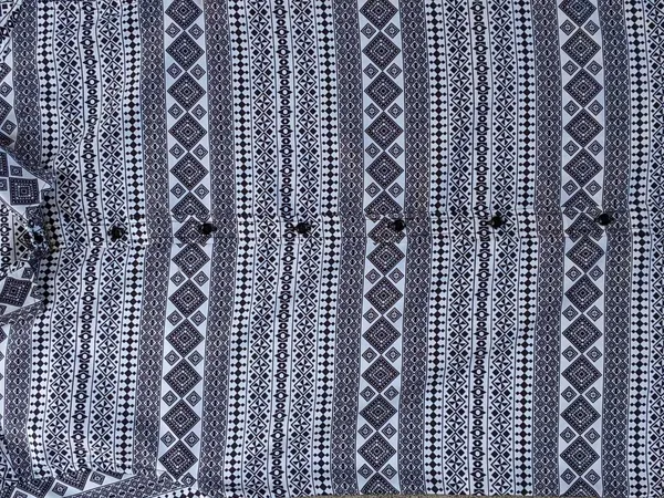 White_&_Black_Cotton_Blend_Striped_Half_Sleeve_Casual_Wear_Shirt
