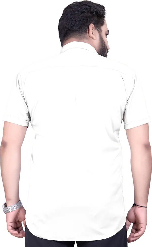 Khaki_Lycra_Blend_Solid_Short_Sleeve_Casual_Wear_Shirt