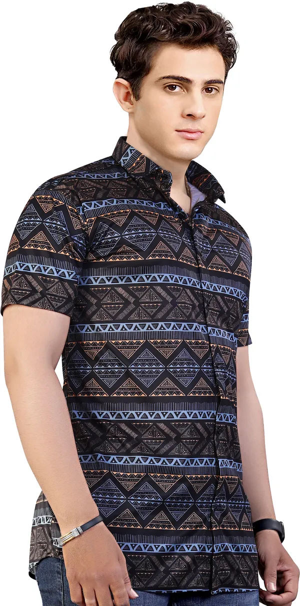 Black_Lycra_Blend_Printed_Half_Sleeve_Casual_Wear_Shirt