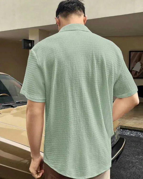 Pista_Cotton_Blend_Self_Design_Half_Sleeve_Casual_Wear_Shirt