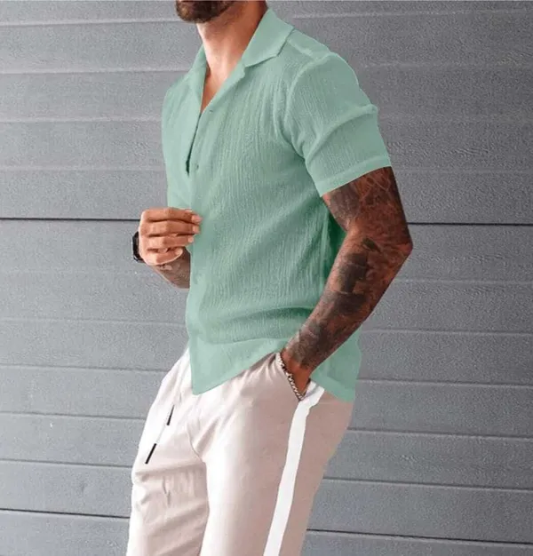 Pista_Cotton_Blend_Self_Design_Half_Sleeve_Casual_Wear_Shirt