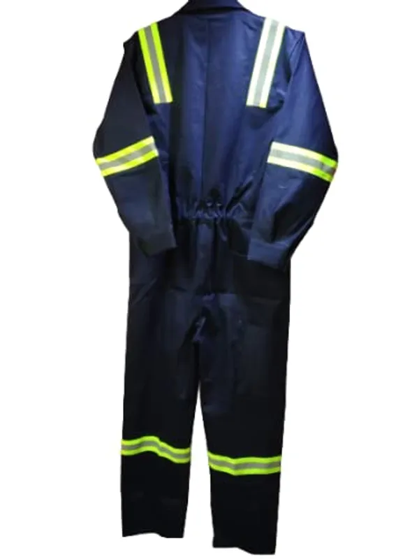 Superb_Boiler_Suit_Blue_Pure_Cotton_Safety_Coverall_Refective_Clothing_260GSM_for_Men_Size_Large