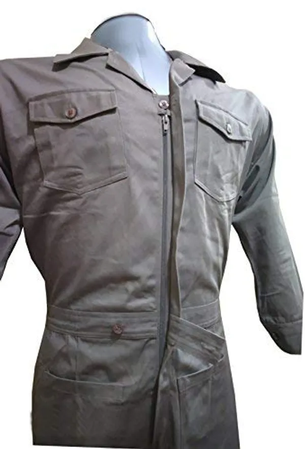 SSBengaly_Men's_Cotton_Welders_Coverall_Boiler_Suit_(2Xl,_Grey)
