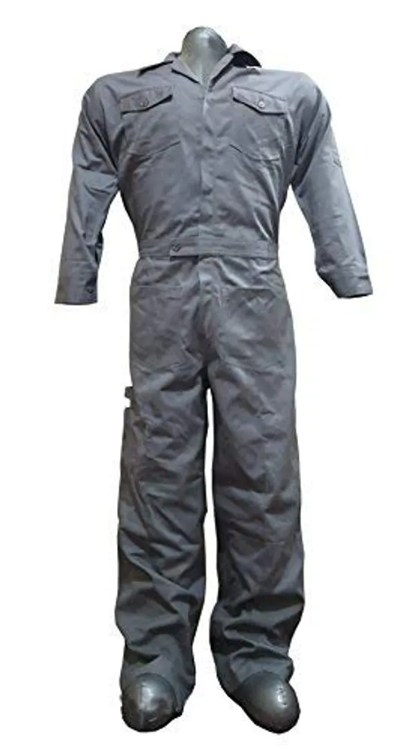 SSBengaly_Men's_Cotton_Welders_Coverall_Boiler_Suit_(2Xl,_Grey)