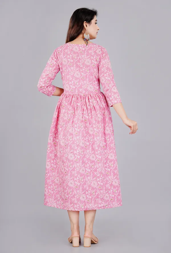 Rayon_Floral_Print_Maternity_Kurta_by_Trendme