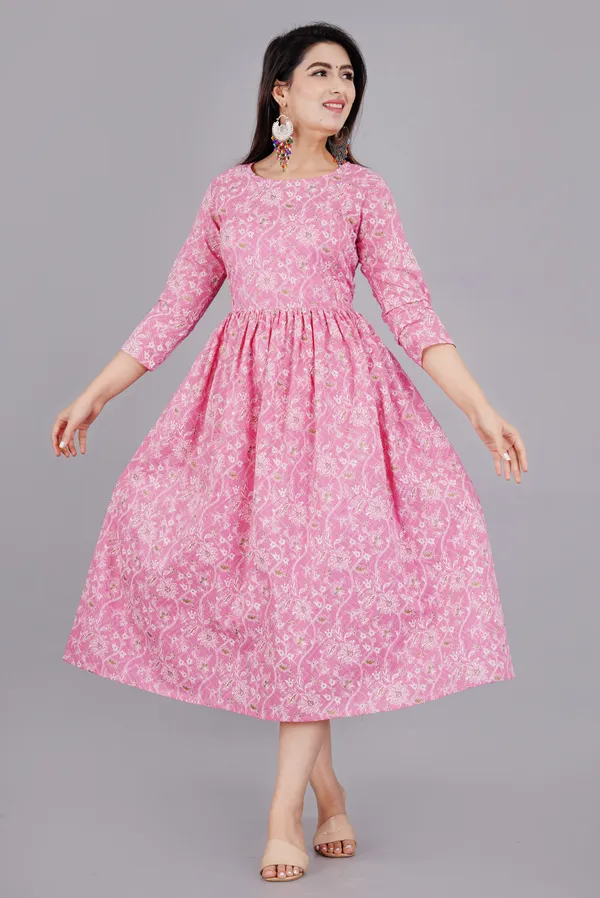 Rayon_Floral_Print_Maternity_Kurta_by_Trendme