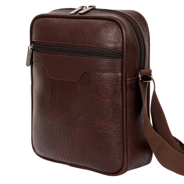 Brown_PU_Leather_Finish_Sling_Hand_Bag_For_Office_Travel_With_10_Inch_Tab_Compartment_For_Men_Women