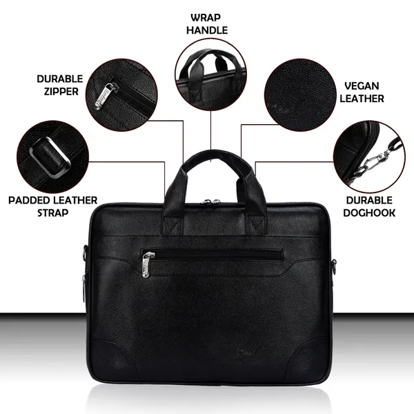 Black_PU_Leather_Finish_Laptop_Messenger_Bag