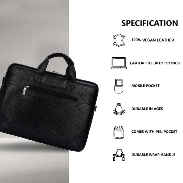 Black_PU_Leather_Finish_Laptop_Messenger_Bag