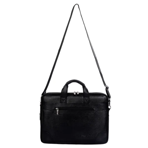 Black_PU_Leather_Finish_Laptop_Messenger_Bag