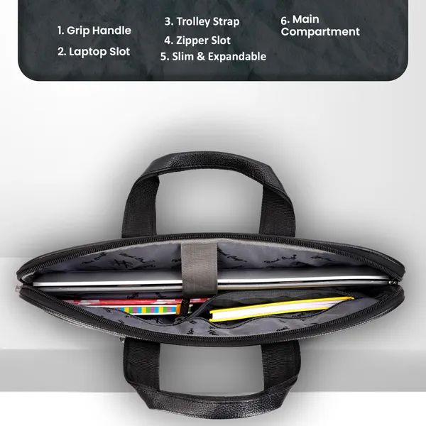 Black_PU_Leather_Finish_Laptop_Messenger_Bag