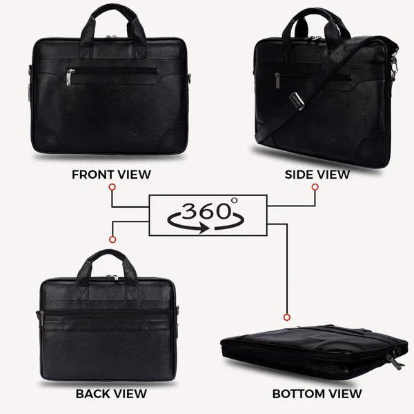 Black_PU_Leather_Finish_Laptop_Messenger_Bag