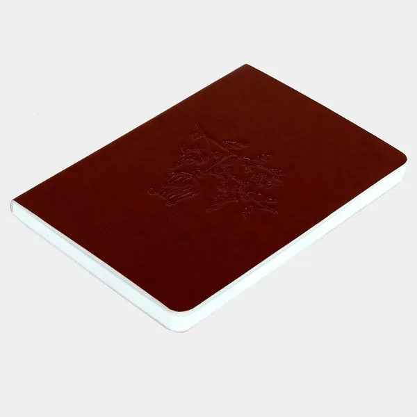 Handmade_Travel_Diary_Gift_For_Men_Women_Faux_Leather_Tree_Bird_Pattern_Embossed_A5_Size_160_pages_For_Office_Journal_Writing_Notebook_Compact_Size_Easy_To_Carry_Maroon