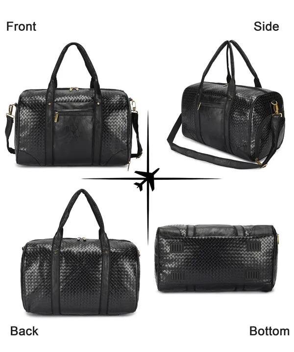 Leather_Weekender_Duffle_Bags_Cabin_Size_Airbags_Duffel_Bags_For_Travel_Small_Luggage_Handbag_Travelling_Bag_With_Shoe_Compartment_For_Men_Women