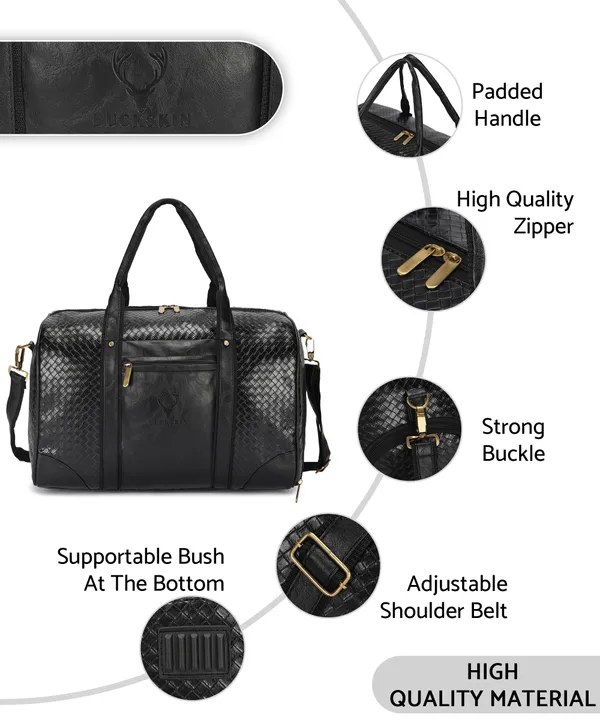 Leather_Weekender_Duffle_Bags_Cabin_Size_Airbags_Duffel_Bags_For_Travel_Small_Luggage_Handbag_Travelling_Bag_With_Shoe_Compartment_For_Men_Women