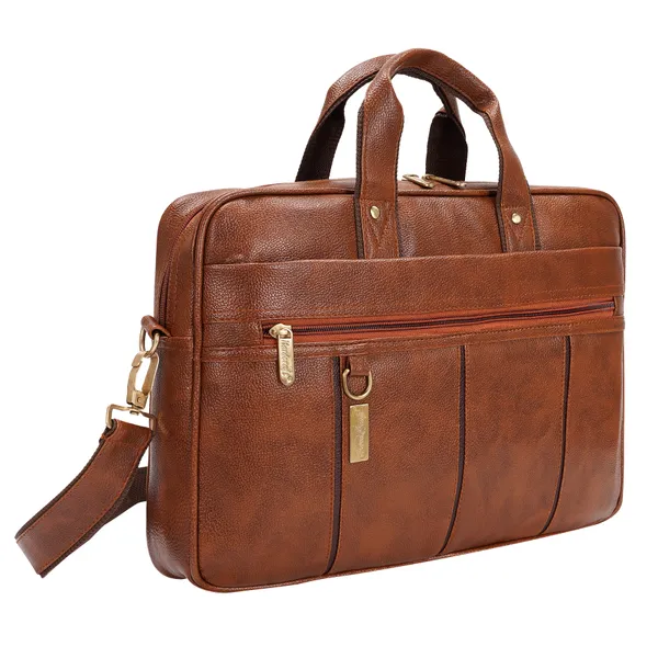 Rust_PU_Leather_Finish_Laptop_Messenger_Bag
