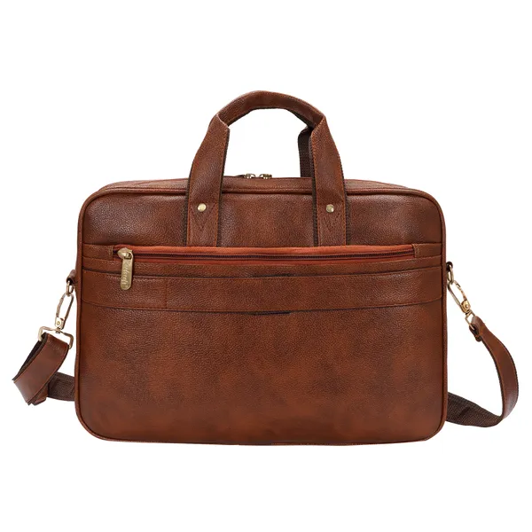 Rust_PU_Leather_Finish_Laptop_Messenger_Bag