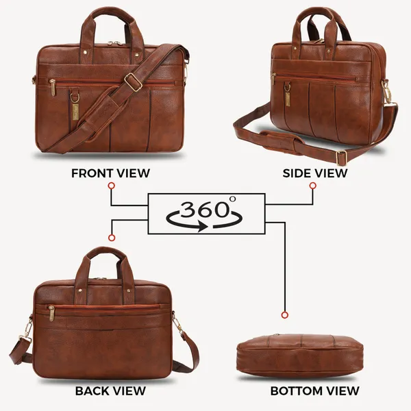 Rust_PU_Leather_Finish_Laptop_Messenger_Bag