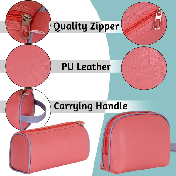 Toiletry_Travel_Washbag_Shaving_Vanity_Makeup_Brush_Holder_Cosmetic_Medicine_Kit_Coin_Organizer_Pouch_Bag_for_Men_Women_Pack_Of_2_Pcs_(1_Round_&_1_Rectangular)