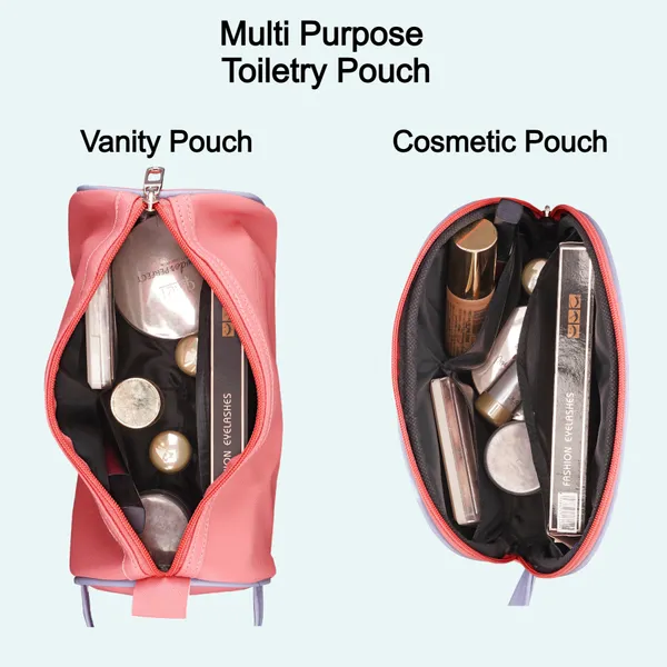 Toiletry_Travel_Washbag_Shaving_Vanity_Makeup_Brush_Holder_Cosmetic_Medicine_Kit_Coin_Organizer_Pouch_Bag_for_Men_Women_Pack_Of_2_Pcs_(1_Round_&_1_Rectangular)