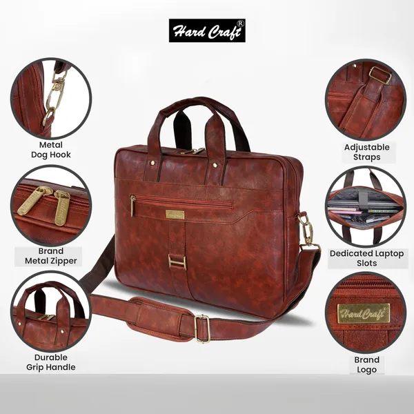 PU_Leather_Finish_Laptop_Bag_|_PU_Leather_For_15.6_inch_Laptop_Size_Messenger_Bag_for_Men_Laptop_Bag_Office_Bag_Laptop_Sleeve_Rust_Color