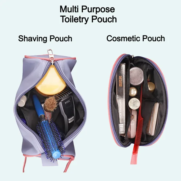 Toiletry_Travel_Washbag_Shaving_Vanity_Makeup_Brush_Holder_Cosmetic_Medicine_Kit_Coin_Organizer_Pouch_Bag_for_Men_Women_Pack_Of_2_Pcs_(1_Round_&_1_Rectangular)