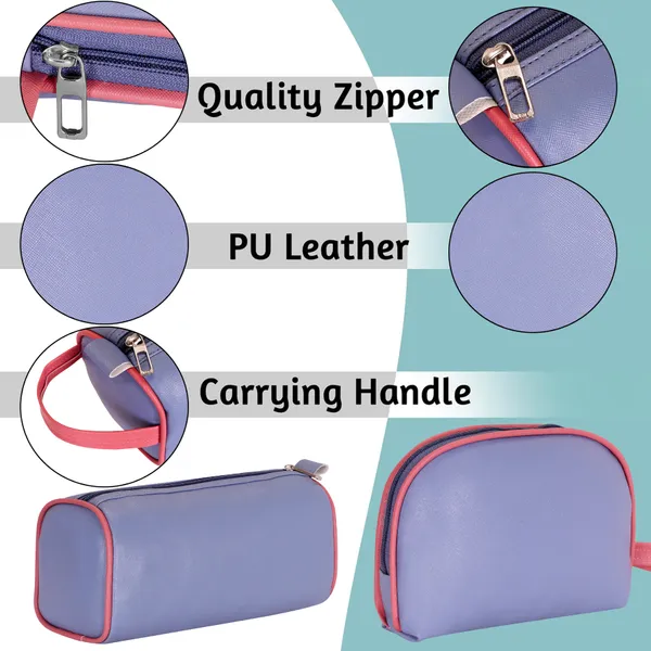 Toiletry_Travel_Washbag_Shaving_Vanity_Makeup_Brush_Holder_Cosmetic_Medicine_Kit_Coin_Organizer_Pouch_Bag_for_Men_Women_Pack_Of_2_Pcs_(1_Round_&_1_Rectangular)