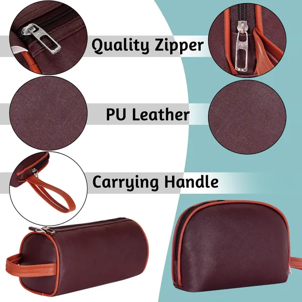 Toiletry_Travel_Washbag_Shaving_Vanity_Makeup_Brush_Holder_Cosmetic_Medicine_Kit_Coin_Organizer_Pouch_Bag_for_Men_Women_Pack_Of_2_Pcs_(1_Round_&_1_Rectangular)
