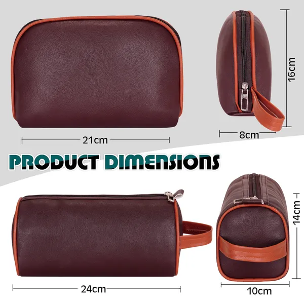Toiletry_Travel_Washbag_Shaving_Vanity_Makeup_Brush_Holder_Cosmetic_Medicine_Kit_Coin_Organizer_Pouch_Bag_for_Men_Women_Pack_Of_2_Pcs_(1_Round_&_1_Rectangular)