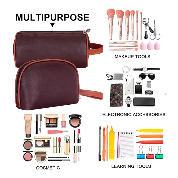 Toiletry_Travel_Washbag_Shaving_Vanity_Makeup_Brush_Holder_Cosmetic_Medicine_Kit_Coin_Organizer_Pouch_Bag_for_Men_Women_Pack_Of_2_Pcs_(1_Round_&_1_Rectangular)