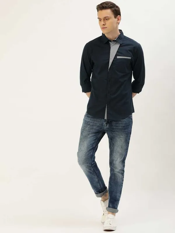 Blue_Pure_Cotton_Solid_Casual_Slim_fit_Shirt_for_Men