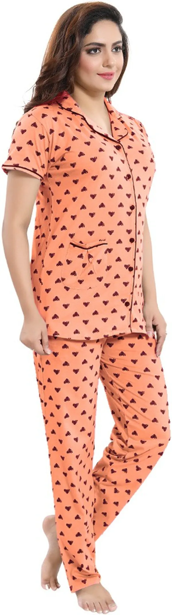 Pink_Cotton_Blend_Printed_Co-Ords_Set_For_Women
