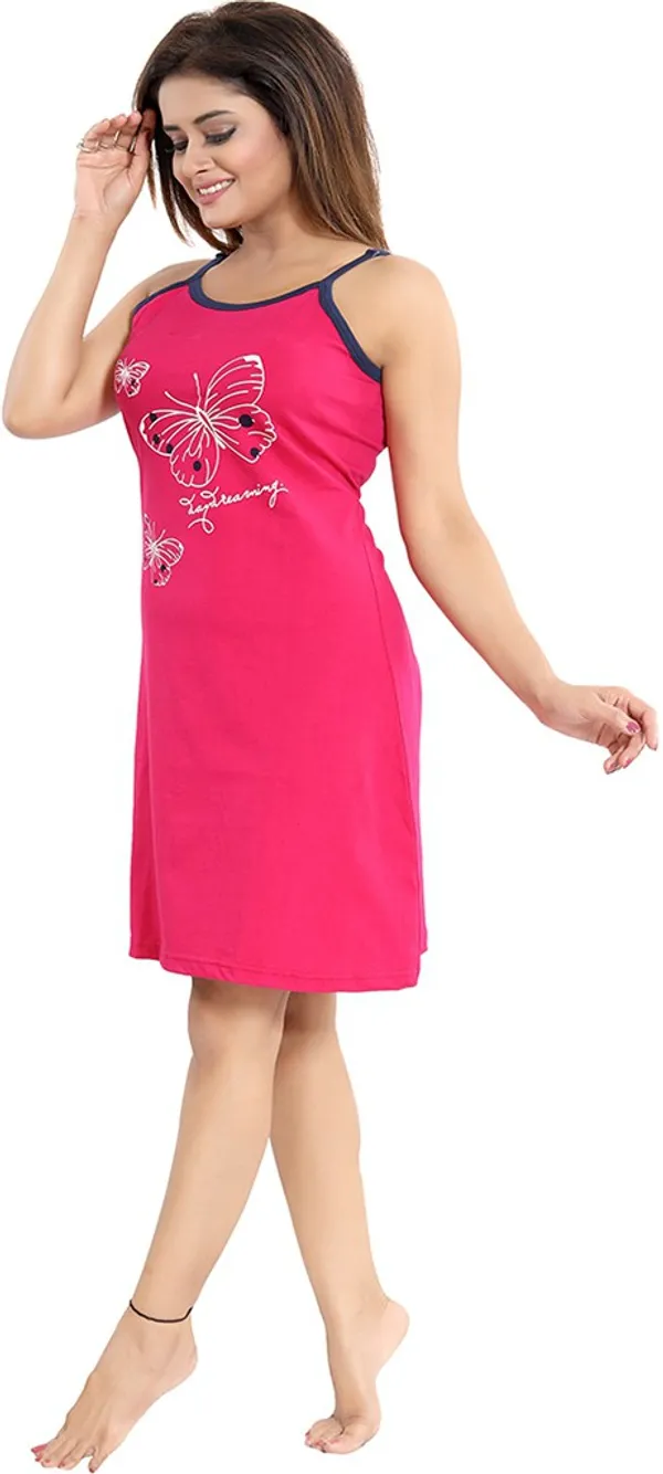 Pink_Cotton_Blend_Printed_Knee_Length_Nighty_For_Women