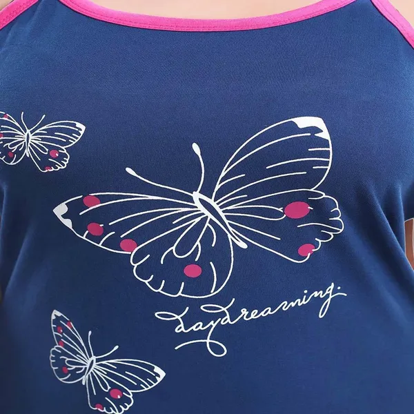 Cotton_Blue_Nighty_For_women