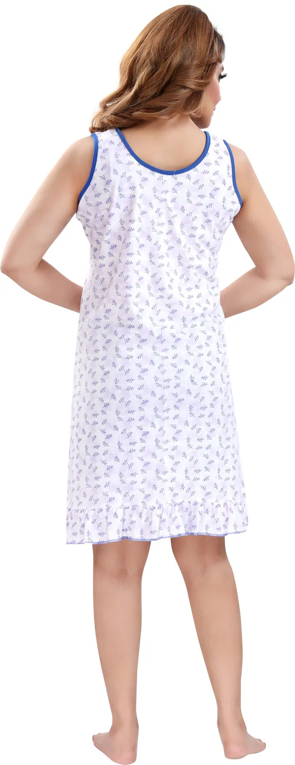 Purple_Cotton_Blend_Printed_Knee_Length_Night_Dress_For_Women