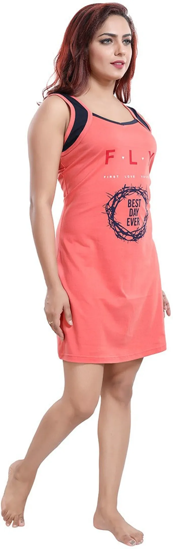 Pink_Cotton_Blend_Printed_Knee_Length_Nighty_For_Women