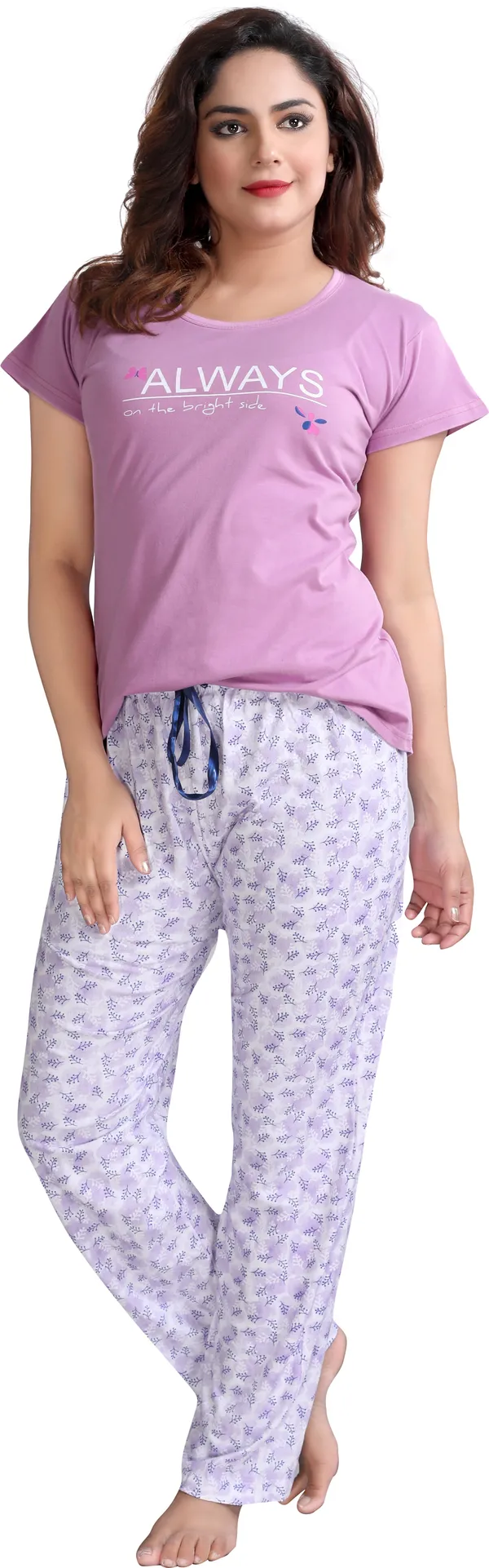 Purple_Cotton_Blend_Printed_Top_&_Pyjama_Set_For_Women