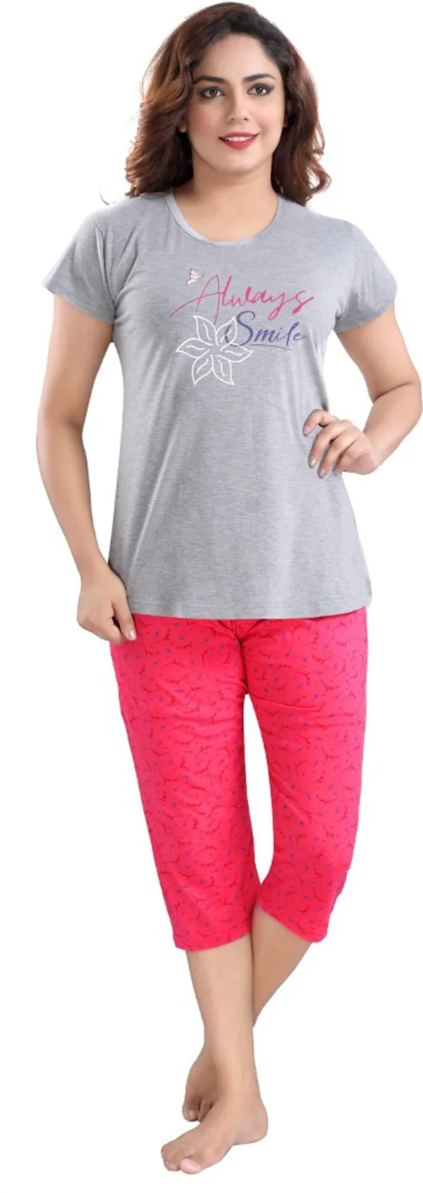Grey_&_Pink_Cotton_Blend_Printed_Top_&_Pyjama_Set_For_Women