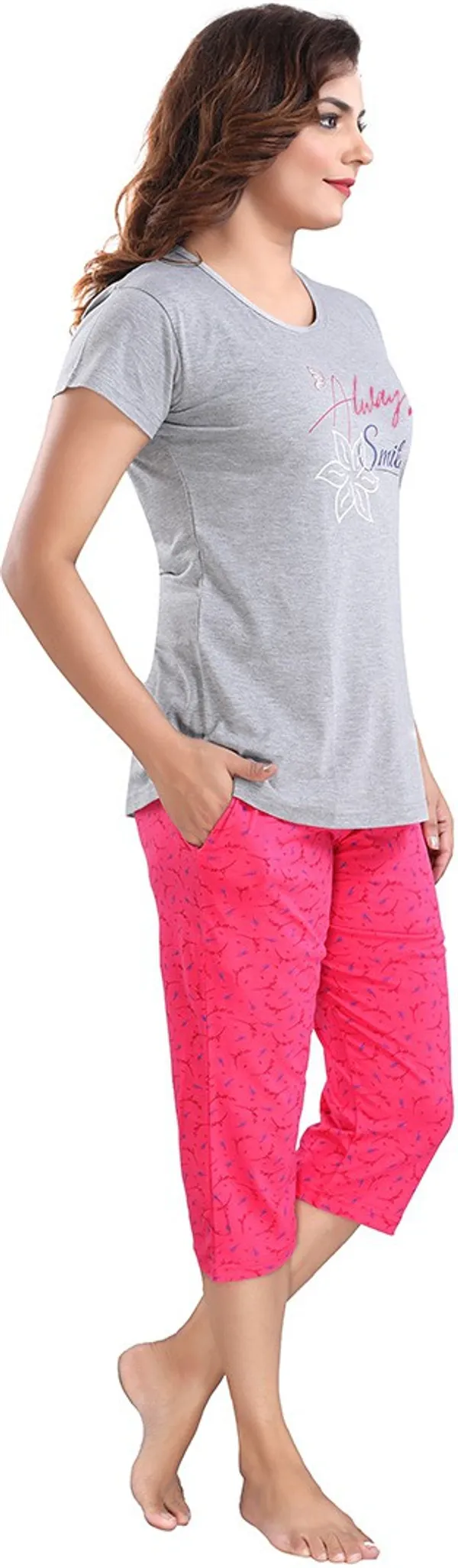 Grey_&_Pink_Cotton_Blend_Printed_Top_&_Pyjama_Set_For_Women