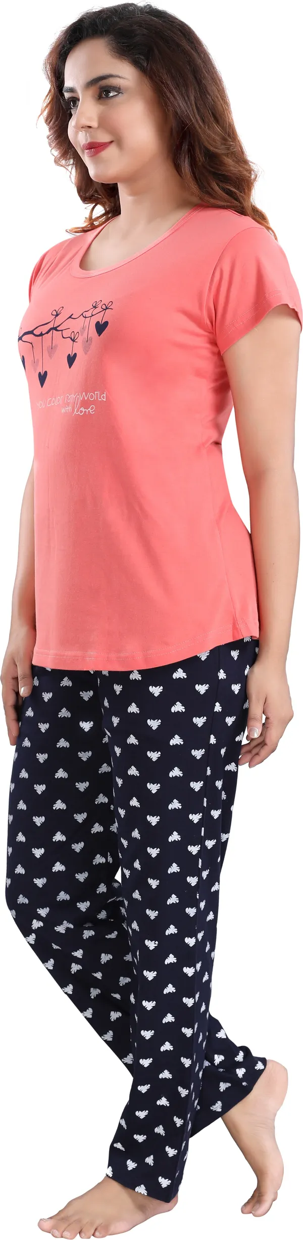 Pink_Cotton_Blend_Printed_Top_&_Pyjama_Set_For_Women