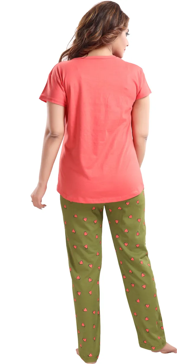 Pink_&_Green_Cotton_Blend_Graphic_Print_Top_&_Pyjama_Set_For_Women