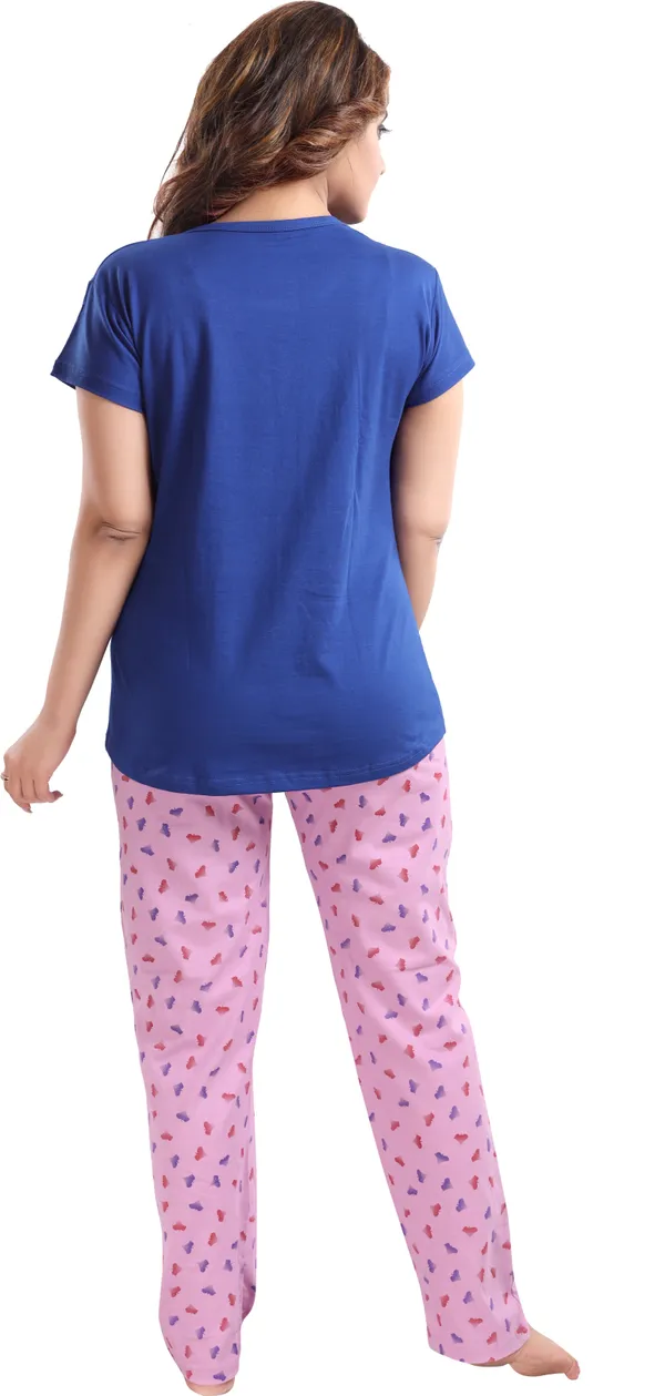 Blue_&_Pink_Cotton_Blend_Graphic_Print_Top_&_Pyjama_Set_For_Women