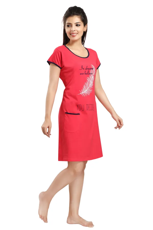 Pink_Cotton_Blend_Printed_Knee_Length_Night_Dress_For_Women