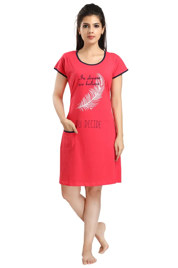 Pink_Cotton_Blend_Printed_Knee_Length_Night_Dress_For_Women