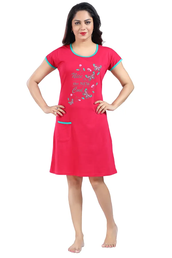 Cotton_Pink_Nighty_For_women