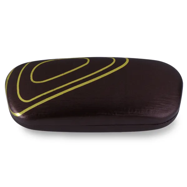 AEC_Prezio_Premium_Metal-Based_Hard_Clamshell_Eyeglasses_Case_with_PU_Leather_Exterior_-_Durable_and_Stylish_Protective_Eyewear_Cover