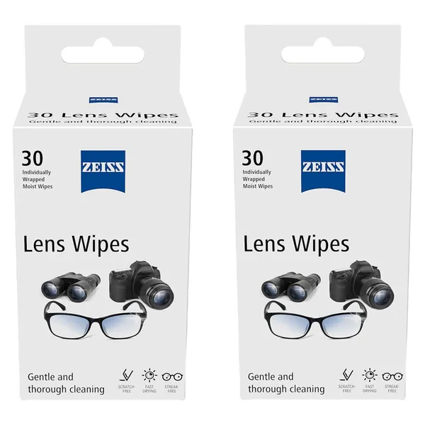 ZEISS_Lens_Wipes_30_Count_Pack_of_2_|_Lens_Cleaner_-_Perfect_for_Spectacles,_Eyeglasses,_Sunglasses,_Camera_Lenses,_Binoculars_and_all_other_lenses