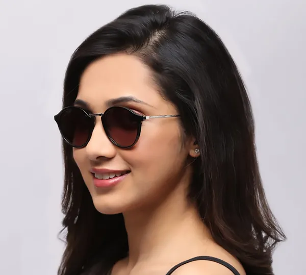 Circlekart Fastrack Black Women UV Protected Round Sunglasses C085BK1F Price in India Buy Circlekart Fastrack Black Women UV Protected Round Sunglasses C085BK1F online at undefined
