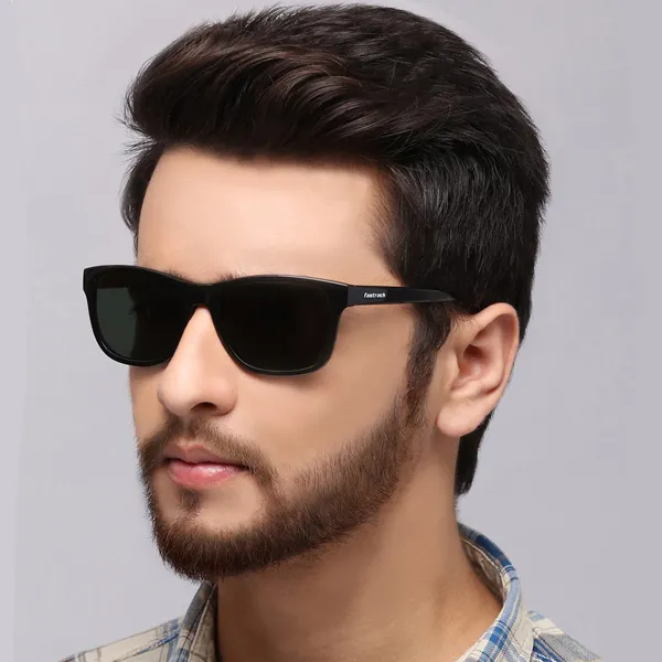 Fastrack Sunglasses For Men Huge Black Aviator Sunglasses